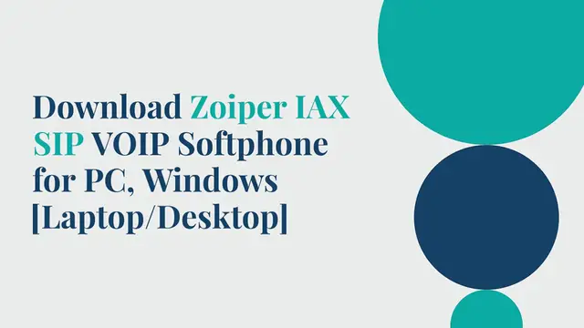 Video thumbnail for Download Zoiper IAX SIP VOIP Softphone for PC, Windows [Laptop/Desktop]