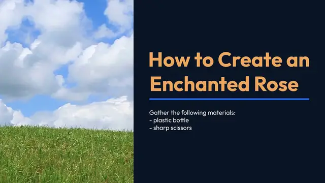 Video thumbnail for DIY Plastic Bottle Enchanted Rose Flower Craft: Turning Trash into Treasure