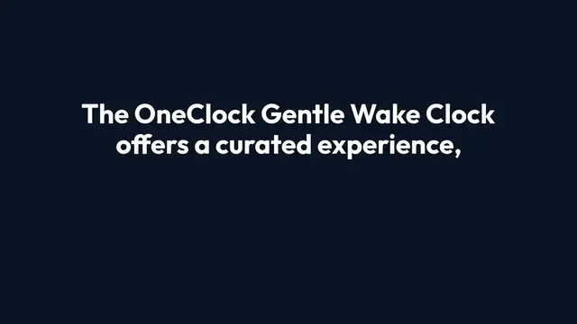 Video thumbnail for The OneClock Gentle Wake Clock – A Revolutionary Way to Start Your Day