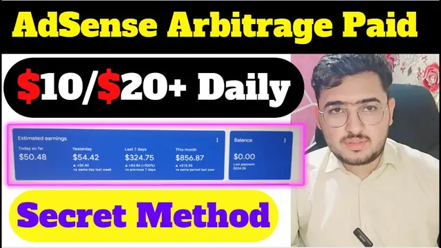 'Video thumbnail for AdSense Arbitrage Secret Method (Paid) Google AdSense Earning'