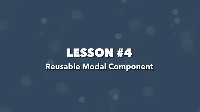 Video thumbnail for Weather App Build (Vue 3 & Tailwind) #4 - Reusable Modal