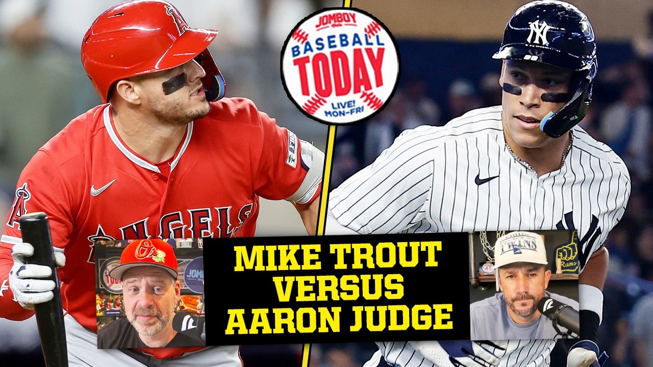 Video thumbnail for Mike Trout and Aaron Judge just gave us one of the best games of the season | Baseball Today