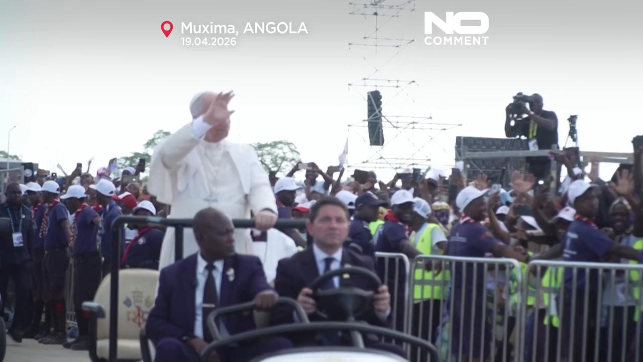 Video thumbnail for Pope Leo XIV holds a giant open air Mass in Angola