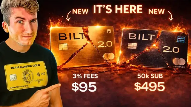 Video thumbnail for anthony venture: bilt 2.0 update: new credit card details, fees, and bonus offers explained