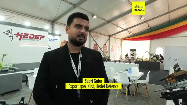 'Video thumbnail for Turkish defence firms showcase products at fair in Mali'