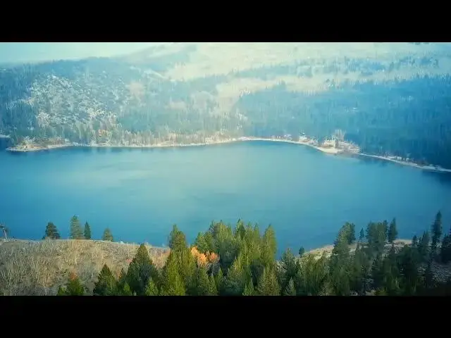 Video thumbnail for Aerial View of Lake in Forest  Videos