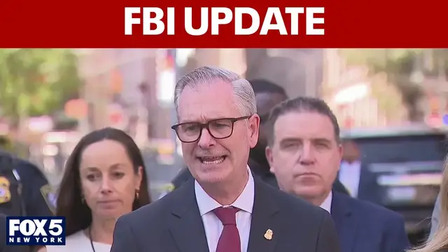 Video thumbnail for FBI update on incendiary device at NYC's 26 Federal Plaza