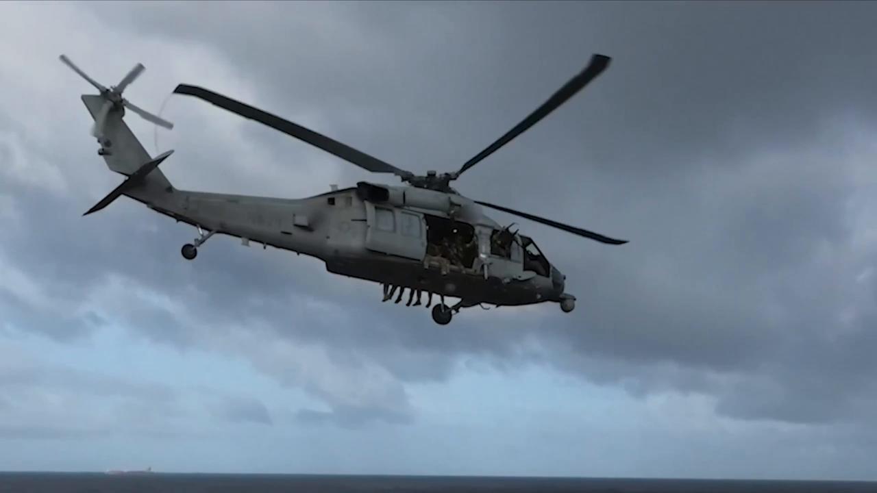 Video thumbnail for India: US forces board 'sanctioned vessel' in Indian Ocean, vow to continue maritime enforcement.