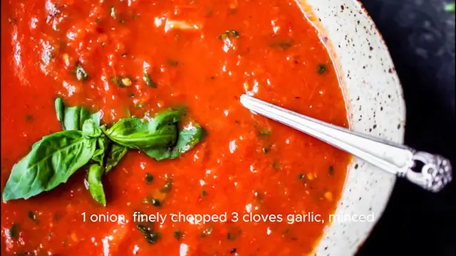 Video thumbnail for Tomato Basil Soup Recipe