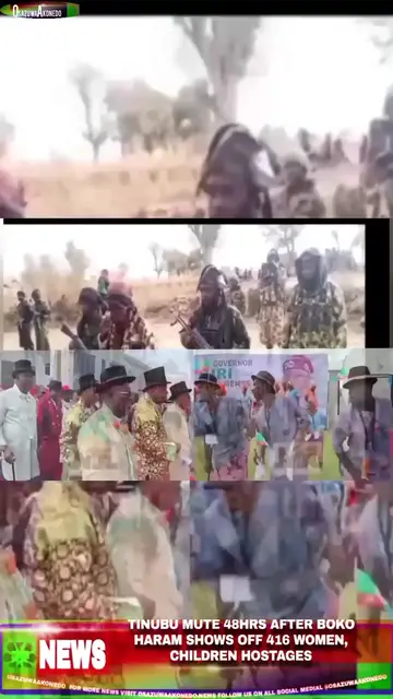 Video thumbnail for Tinubu Mute 48hrs After Boko Haram Shows Off 416 Women, Children Hostages