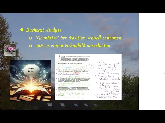 Video thumbnail for Sachtextanalyse - mdl. Abi - Grundriss = mehr Punkte, weil übersichtlich und einprägsam