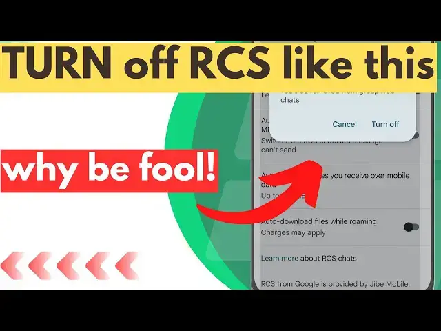 Video thumbnail for How to (QUICKLY) Turn off RCS any Android 🔥