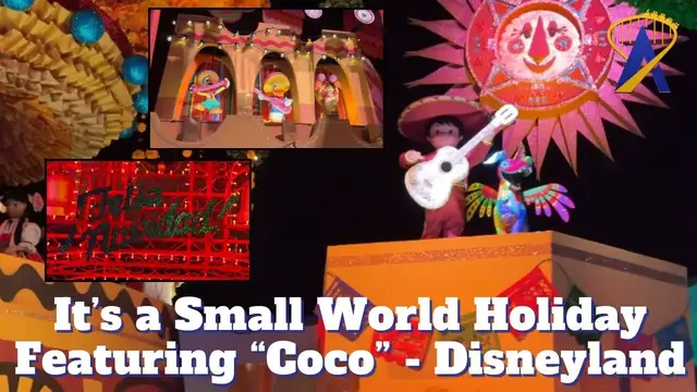 'Video thumbnail for Coco Addition in It's a Small World Holiday at Disneyland Park'