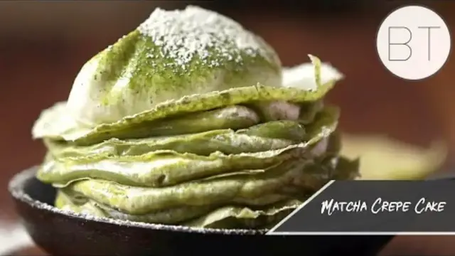 'Video thumbnail for Matcha Crepe Cake'