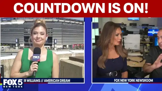 Video thumbnail for World Cup Final countdown: First report near New York New Jersey Stadium