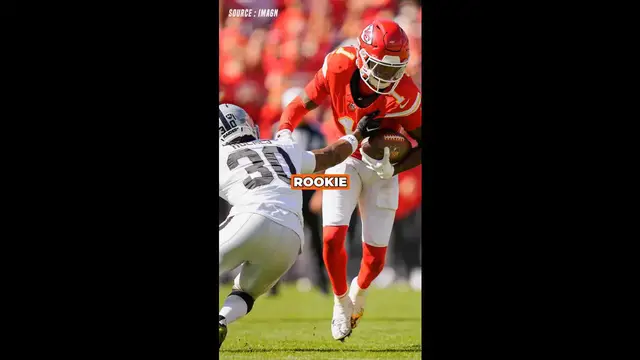 'Video thumbnail for Xavier Worthy fights through holding for insane catch vs Raiders'