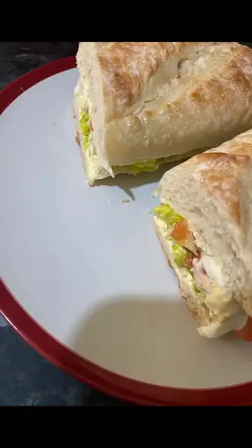 'Video thumbnail for Creamy Egg & Veggie Breakfast Sandwich – Light, Fresh, and So Satisfying!'