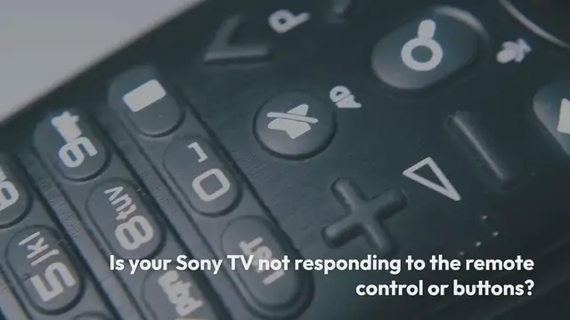 Video thumbnail for Sony TV Not Responding to Remote or Buttons-Fix Quickly