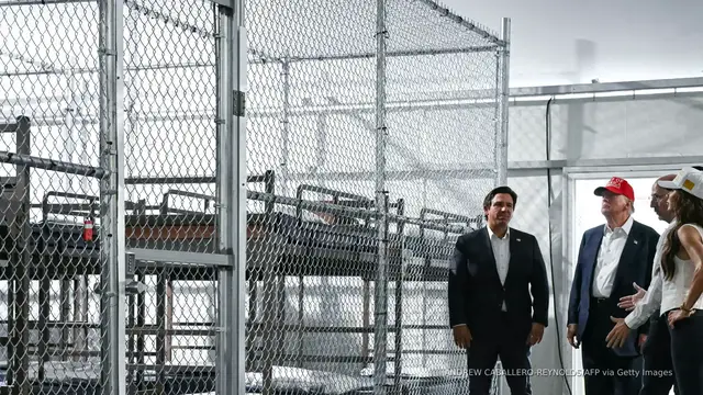 'Video thumbnail for DHS to use ‘Alligator Alcatraz’ as model for more detention centers'