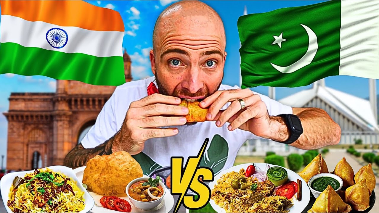 Video thumbnail for India VS Pakistan Battle of the Best Food!!