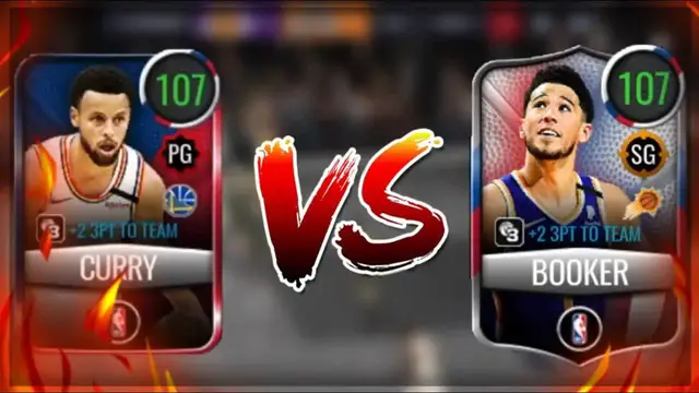 'Video thumbnail for knyt: insane 3-point contest: curry vs. booker in nba live mobile 20!'