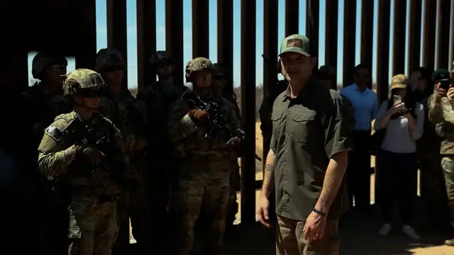 Video thumbnail for Pete Hegseth declares new 'national defence' zone on US southern border