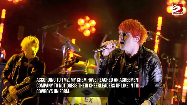 Video thumbnail for My Chemical Romance ‘reach agreement’ with Dallas Cowboys Cheerleaders following legal threat