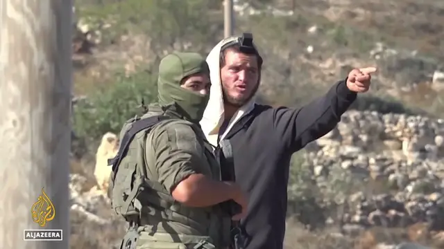 Video thumbnail for Occupied west bank violence: Israeli army "helping settlers displace Palestinians"