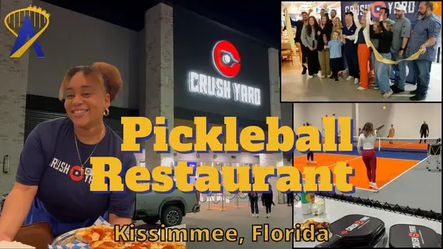 Video thumbnail for Crush Yard: New Pickleball Restaurant Opens in Orlando