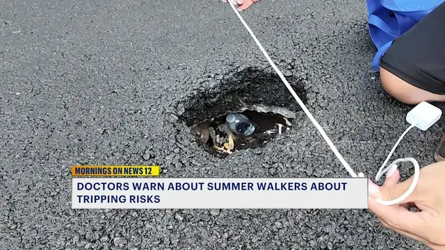 Video thumbnail for Potholes, uneven pavement contribute to rise in summer ankle injuries, doctors say