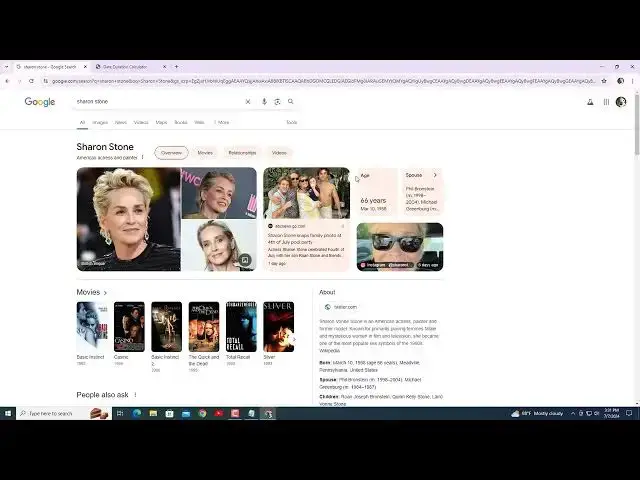 Video thumbnail for Sharon Stone Age Calculator https://movrq.com/agecalculator/