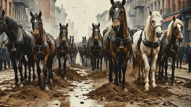 Video thumbnail for The Great Manure Crisis: How Horses Nearly Buried Cities in the 1800s