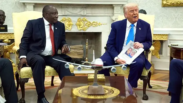 'Video thumbnail for Ramaphosa and Trump agree to further trade talks amid U.S. tariffs'