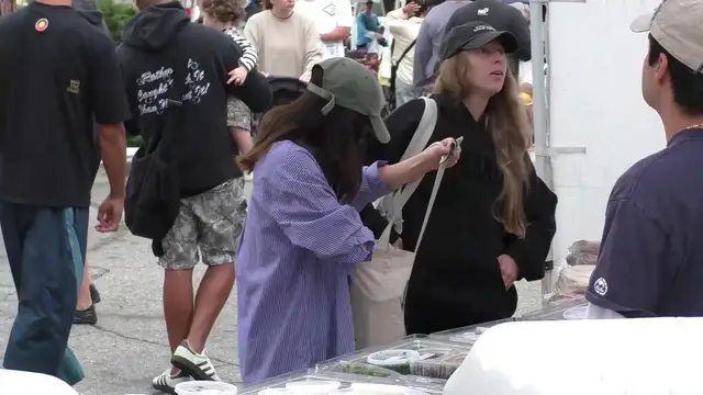 Video thumbnail for RAW Video: Celebrities out shopping at the Farmers Market: Lucy Hale 1/3.