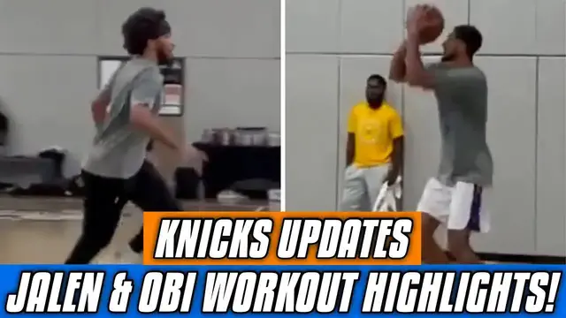 Video thumbnail for NY Knicks’ Jalen Brunson & Obi Toppin WORKOUT Highlights! | New York Knicks 2022 Offseason Updates