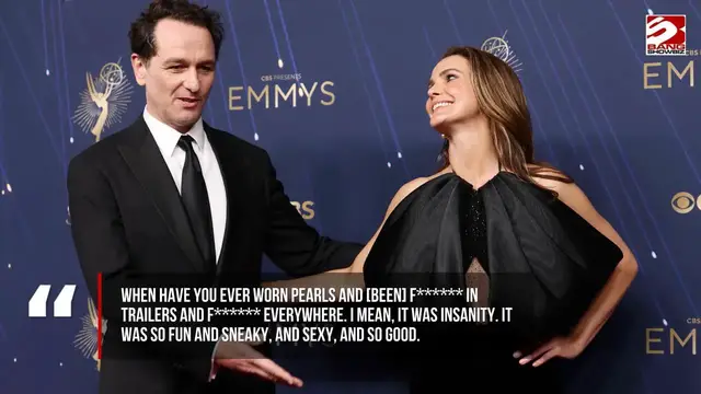 Video thumbnail for Keri Russell and Matthew Rhys had sex while wearing their spy disguises on the set of The Americans.