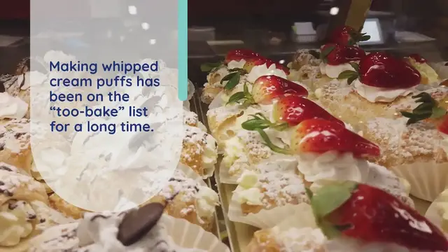 Video thumbnail for Basic recipe mascarpone cream puffs