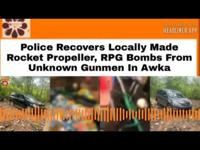 Video thumbnail for Police Recovers Locally Made Rocket Propeller, RPG Bombs From Unknown Gunmen In Awka