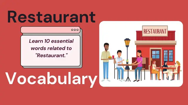 Video thumbnail for 10 Everyday Words Related to RESTAURANT || Vocabulary || ESL Advice