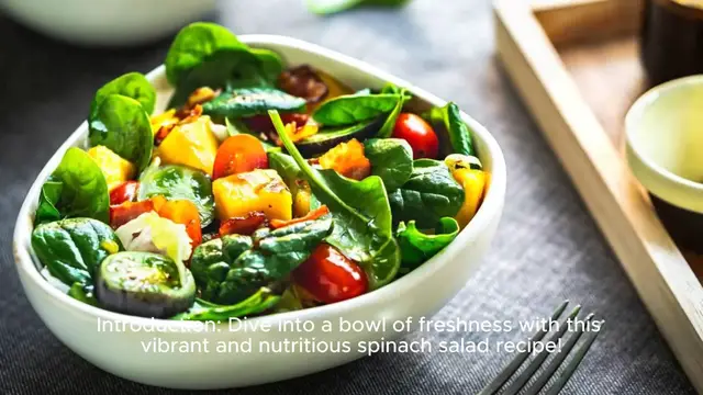 Video thumbnail for Spinach Salad Recipe