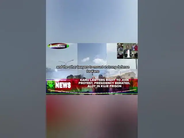 Video thumbnail for Kanu Lawyers Right To Join Protest, Presidency Berated, Aloy In Kuje Prison