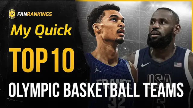 Video thumbnail for Top 10 Olympic Basketball Teams 2024 Rankings