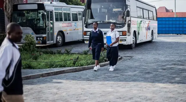 'Video thumbnail for Schools reopen in eastern DRC as families struggle with fees and insecurity'