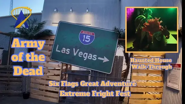 Video thumbnail for Army of the Dead Haunted House Highlights from Extreme Fright Fest at Six Flags Great Adventure