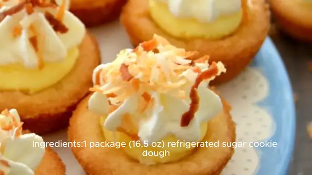 Video thumbnail for Coconut Cream Pie Cookie Cups Recipe