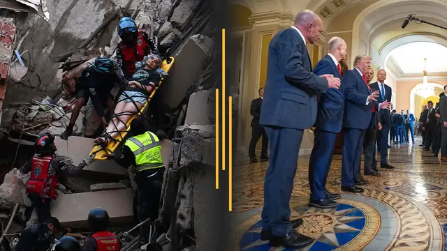 Video thumbnail for Twin earthquakes devastate Venezuela; GOP senators reverse course after Trump clash