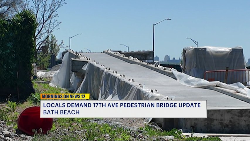 Video thumbnail for Bath Beach residents demand answers as 17th Avenue Pedestrian Bridge remains frozen in time