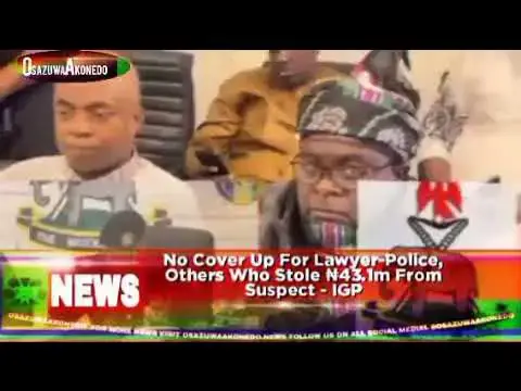 Video thumbnail for No Cover Up For Lawyer-Police, Others Who Stole ₦43.1m From Suspect - IGP