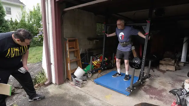 'Video thumbnail for Oldest person to 10m yoke carry (male) - Robert Herbst at the age of 65 years and 123 days old'