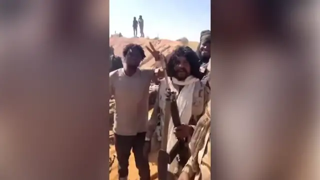 'Video thumbnail for Video evidence of atrocities emerges as Sudan’s RSF seize el-Fasher'